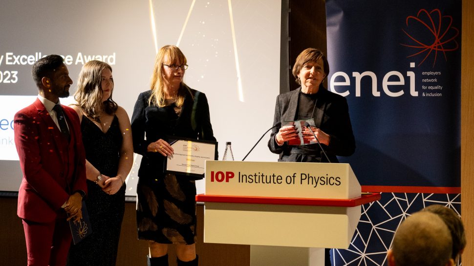 Image shows representatives of Secure Bank Trust Group at the awards ceremony.